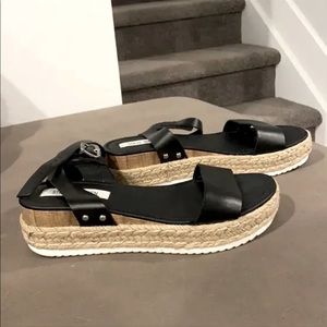 Steve Madden Black Espadrille Shoes